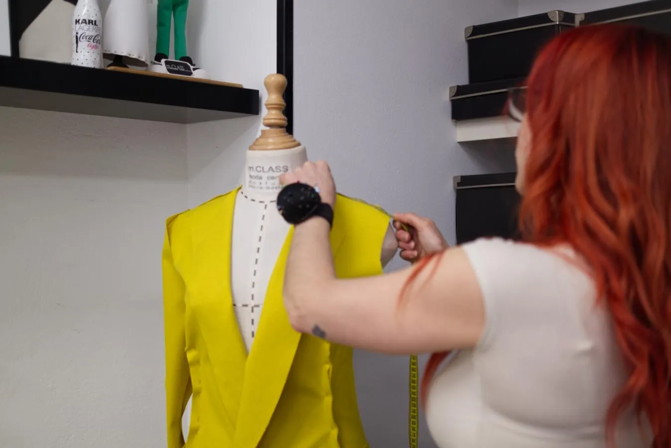 Prenda de diseño a medida confeccionada en el atelier Pepitille de Vitoria-Gasteiz